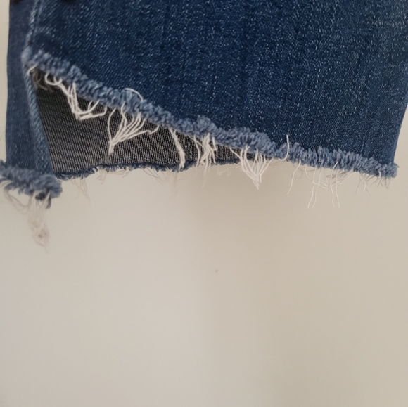 MOTHER The Insider Crop Step Fray Studded Size 26 Rough Stud Jeans - Picture 7 of 16